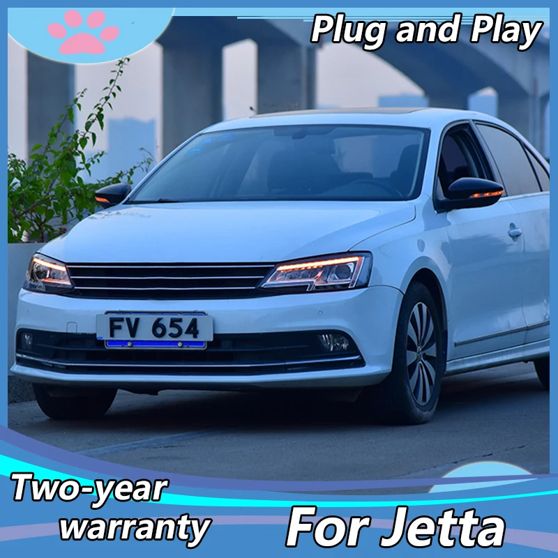 

Car Styling Head Lamp for VW Jetta Mk6 LED Headlight 2011-2018 Headlights LED DRL light house projector Lens Bi Xenon Beam