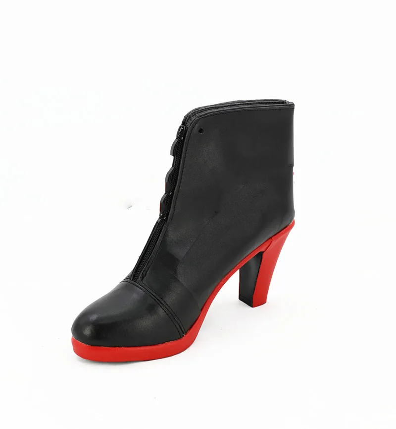 

Anime Peripheral M4 SOPMODII Girls Frontline Cosplay Shoes Custom Made Halloween Christmas Party Black High Heel Cos Boots