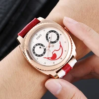 2021 new quartz mans wristwatches creative individuality pu strap fashion watches men