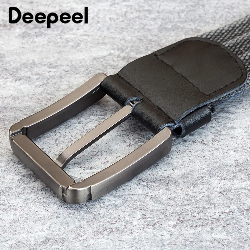 Deepeel 1 шт. 3.8X110-140 см ремень из полиэстера холст мужские ремни с пряжкой дикие