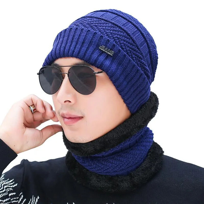2019 новая зимняя шапка маска вязаные шапки для женщин обувь на теплом меху Лыжная