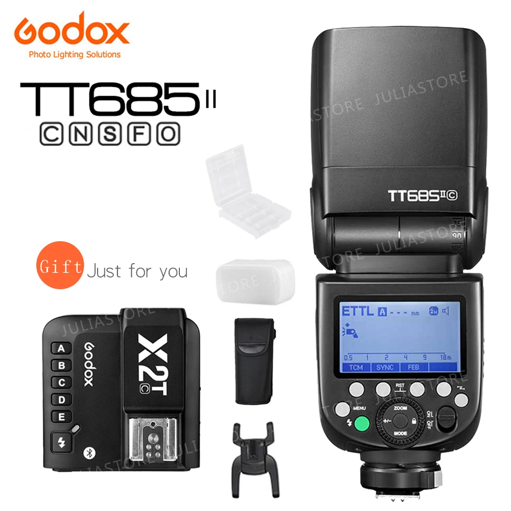 Godox TT685II C/N/S/F/O TTL HSS Camera Flash Speedlite 2.4G Wireless X System for Canon Nikon Sony Fuji Olympus vs tt685 | Электроника