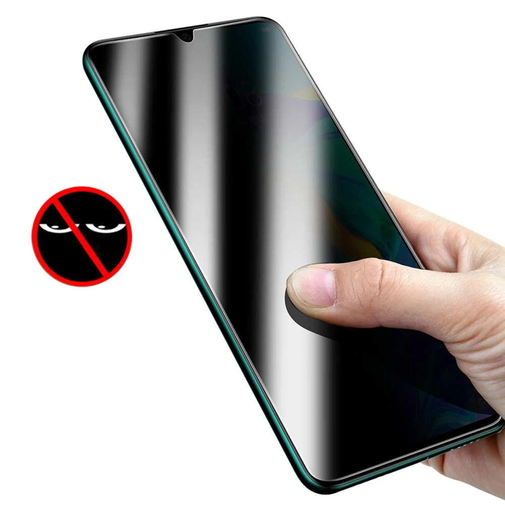 Black for Huawei P30 Защита экрана из закаленного стекла для iPhone X XS MAX XR 8 7 Plus Защитная пленка для huawei P30 Lite mate 20 - Цвет: Black for Huawei P30