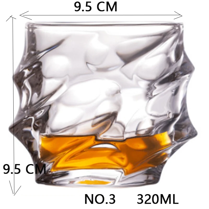 NO.3 320ML Shot Whiskey Crystal Glass Party Wedding Wine Liquor Glass Coffee Tea Cup for Beer Spirits Funny Glasses European Creative Gifts - Цвет: NO.3 320ML