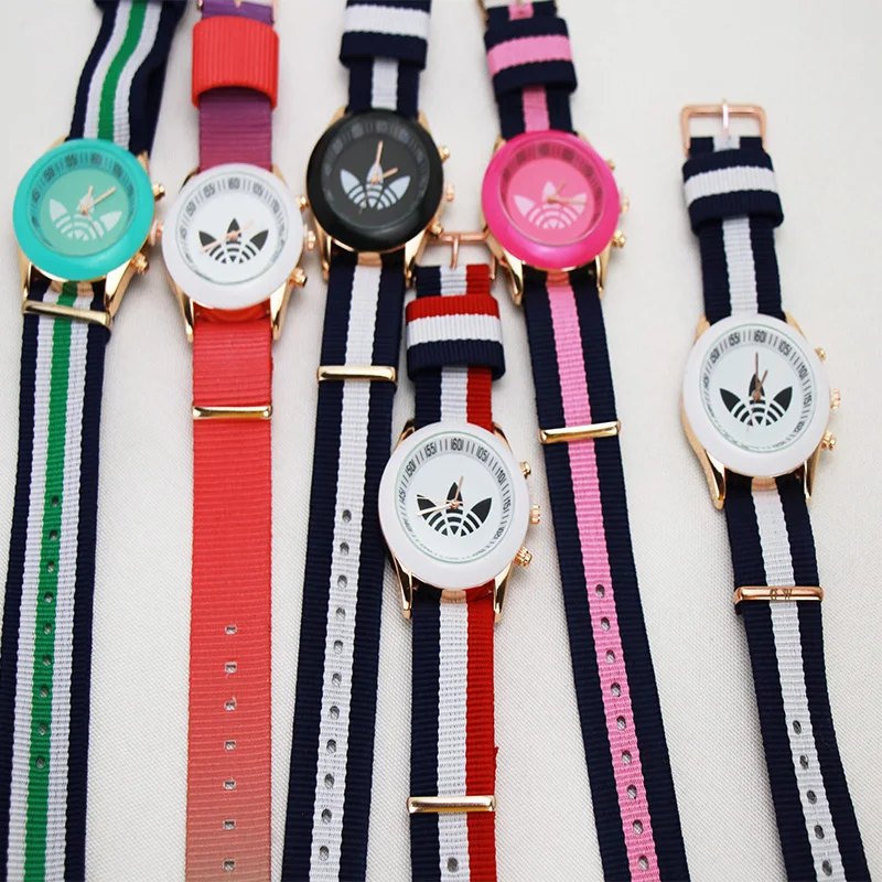 Мужские и женские кварцевые наручные часы montre femme повседневные с нейлоновым