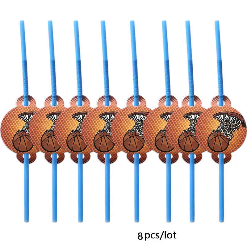 Баскетбольная вечеринка Кубок соломенная игра баскетбольная тарелка салфетки