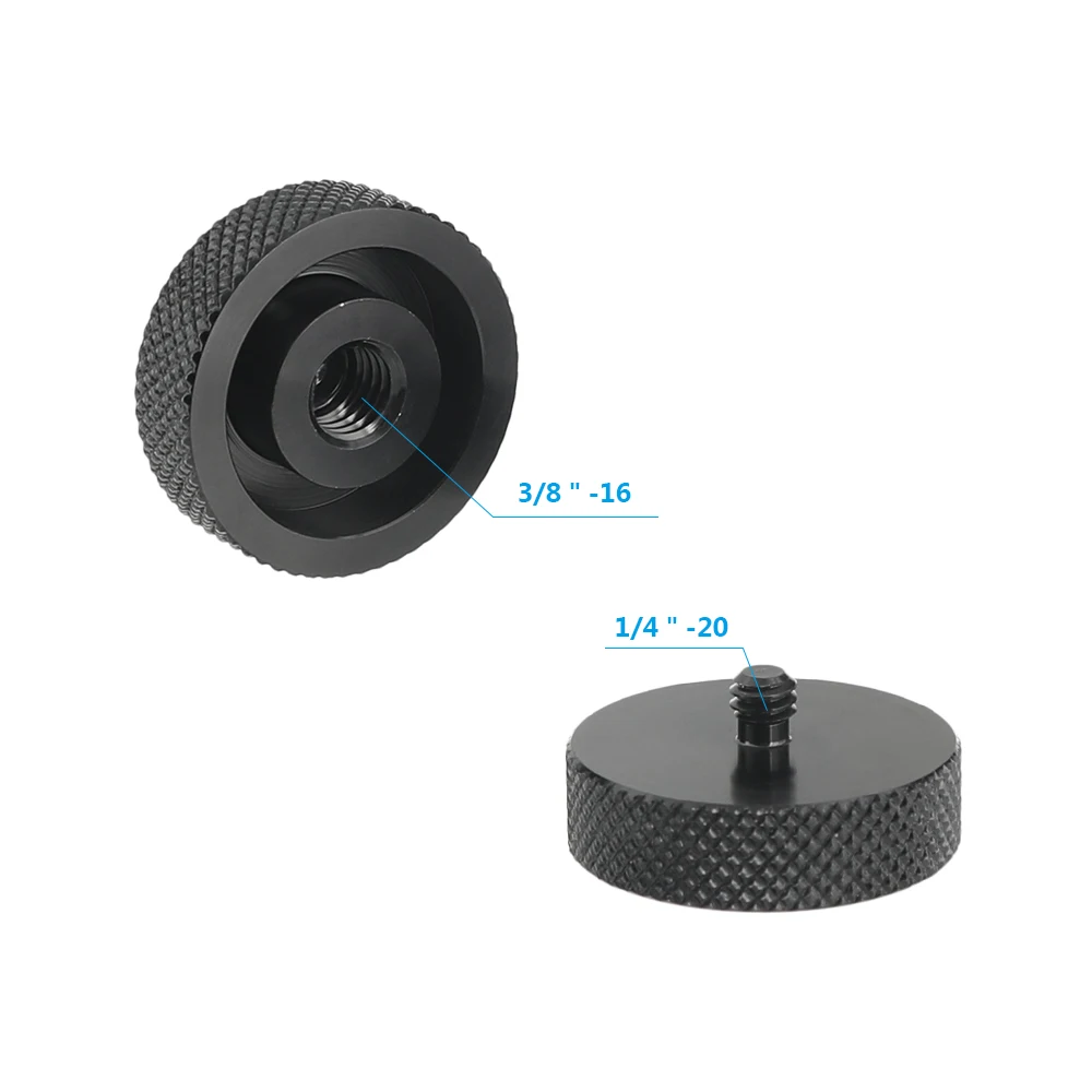 

CAMVATE 1Piece Standard Screw Connector Adapter With 1/4"-20 Male To 3/8"-16 Female For Camera/Tripod/Monopod/Monitor Mounting