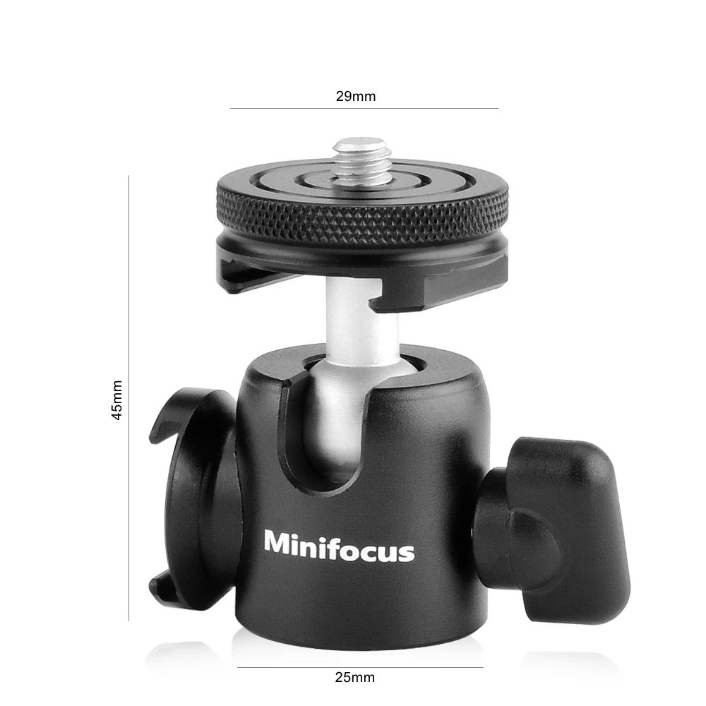 Штатив для камеры мини шаровая Головка адаптер с холодным башмаком микрофон