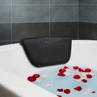 2021 hot spa bath tub pillow pu bath cushion with non slip suction cups ergonomic home spa headrest for relaxing head neck an