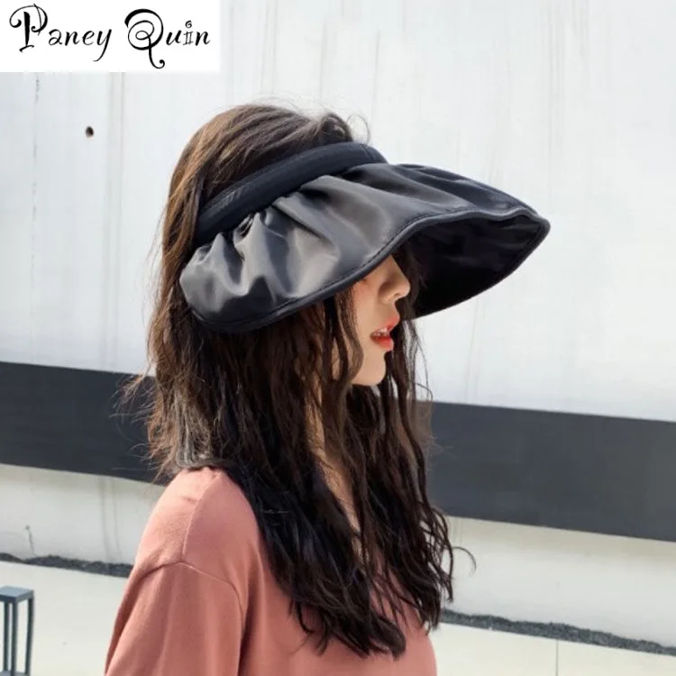 Регулируемый размер шляпа от солнца для женщин УФ езды солнцезащитные очки