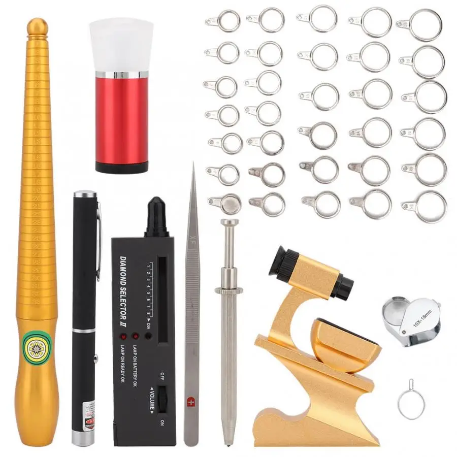 Прозрачная эпоксидная смола ювелирный Алмазный детектор инструменты для