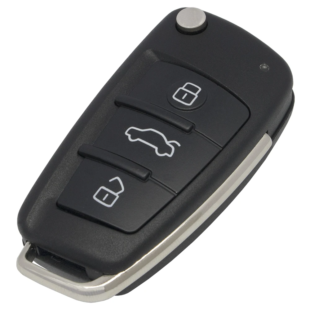 WhatsKey 3 кнопки Складной Дистанционный флип автомобильный чехол для ключей Audi A6L A3 A4