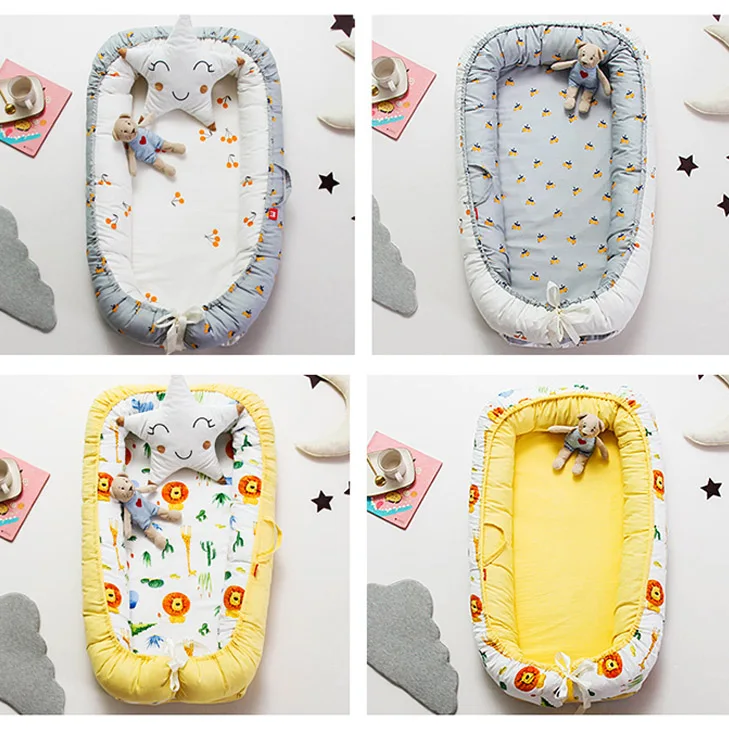 

Babynest Portable Baby Bed Newborn Baby Nest Bed Portable Crib Travel Bed Tissu Coton Baby Nestje Baby Lounge Playpen Crib