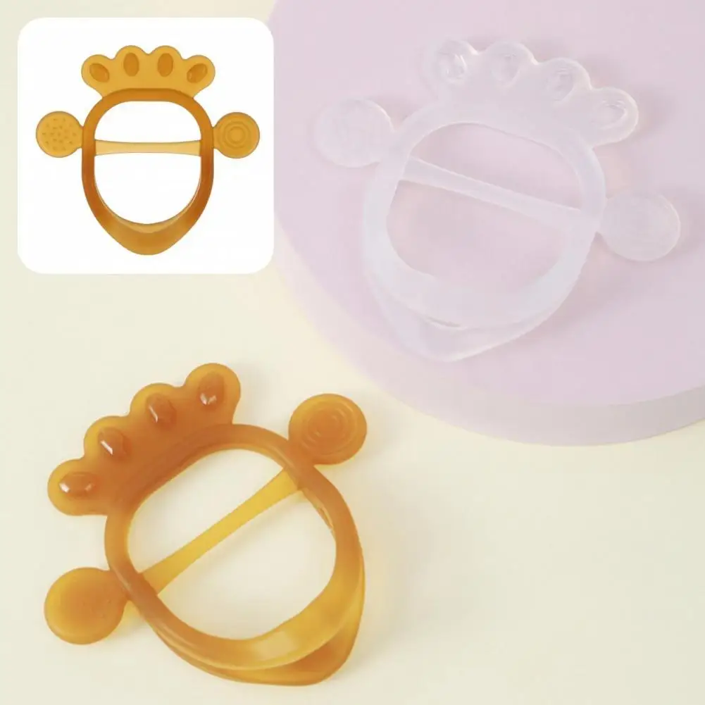 

Kids Teether Soft Hygienical Lightweight Anti-eating Hands Teether Baby Teether for Travel