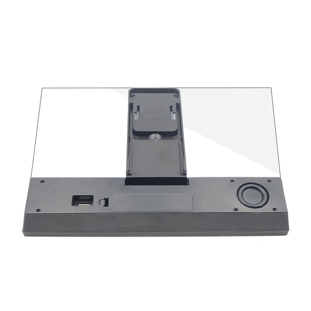 12 inch 3d screen magnifier video mobile phone folding curved enlarged hd movie with speaker amplifying projector stand bracket free global shipping