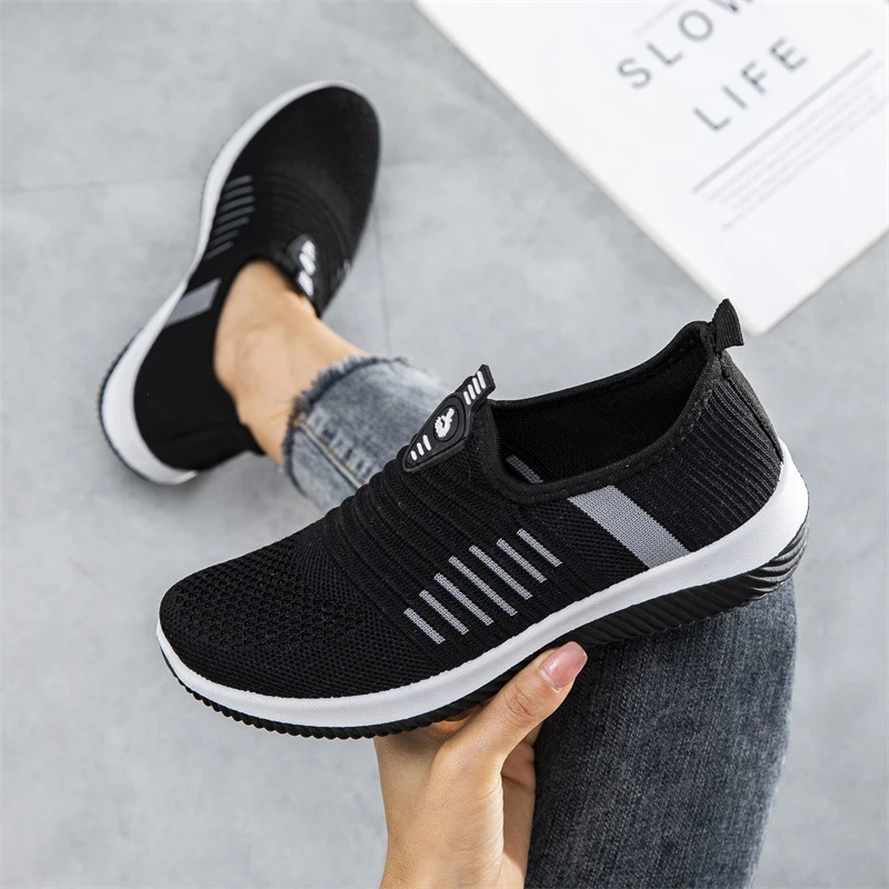 

Shoes for Women Sneakers 2021 All Seasons Woman Casual Sport Shoe Flats Casual Ladies Mesh Light Breathable Nursing Vulcanize Sh