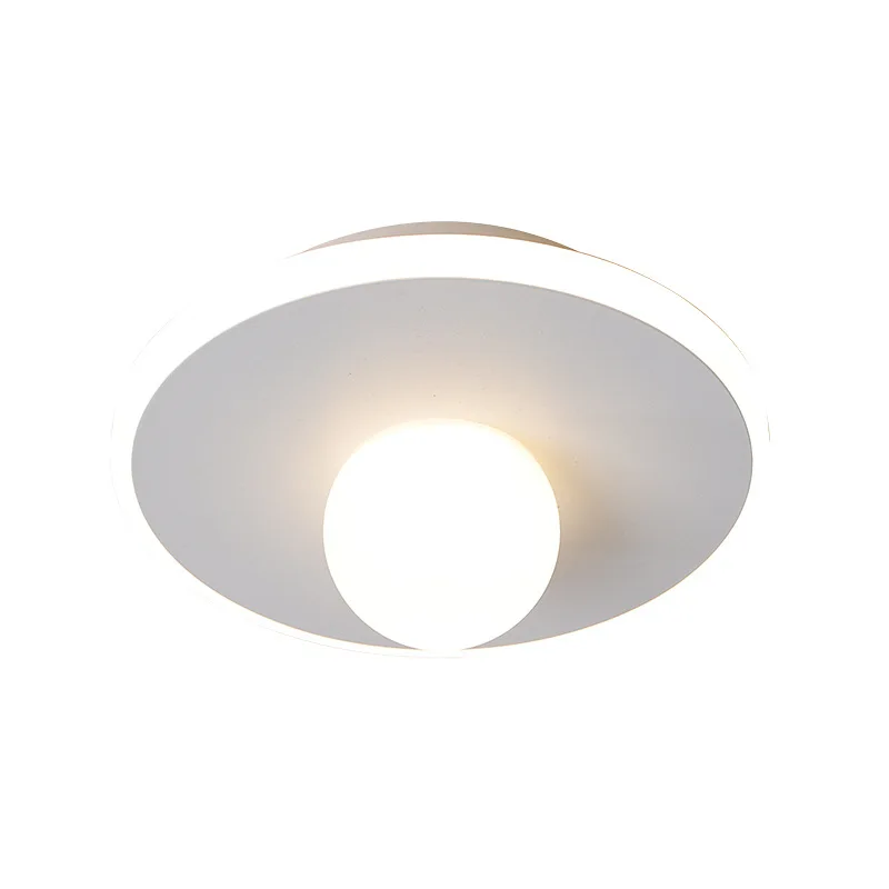 

LED Hallway Ceiling Lights Acrylic Bubble Ceiling Lamp in the Entrance Office Balcony Corridor Lighting White Black Square