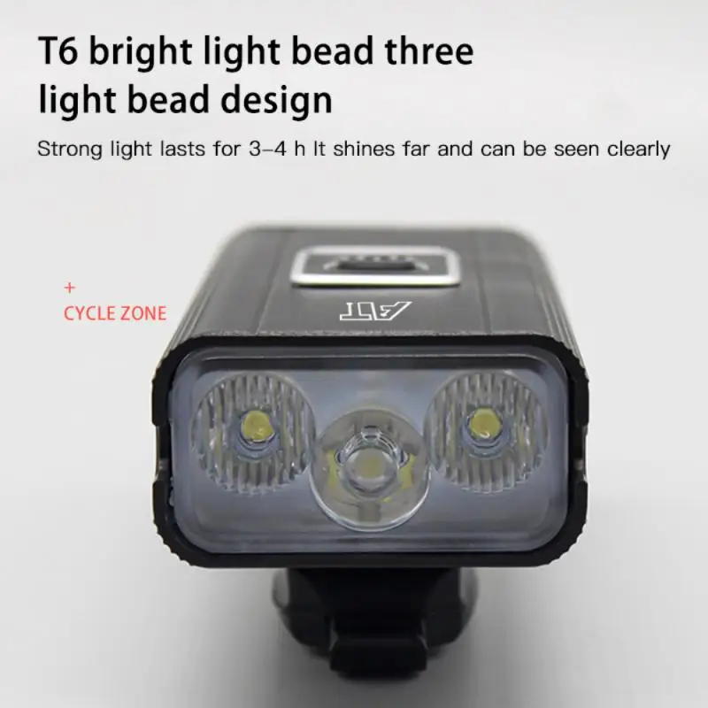 

Водонепроницаемый велосипедный фонарь 3T, 6 светодиодов, зарядка через USB, уличный фсветильник светильник для езды на велосипеде, Аксессуары ...