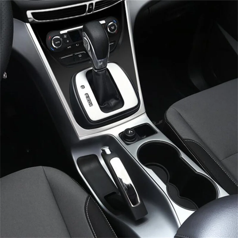 

For Ford Kuga Escape 2013-2019/ C-MAX 2011-2017 Car Accessories Trim Gearbox Gear Panel Water Cup Holder Decorative Sticker