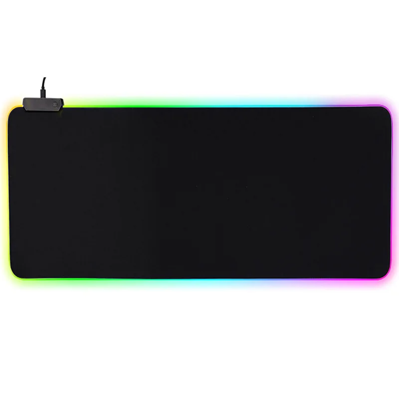 

LED Light Gaming Mouse Pad RGB Large Keyboard Cover Non-Slip Rubber Base Computer Carpet Desk Mat PC Game Mouse Pad
