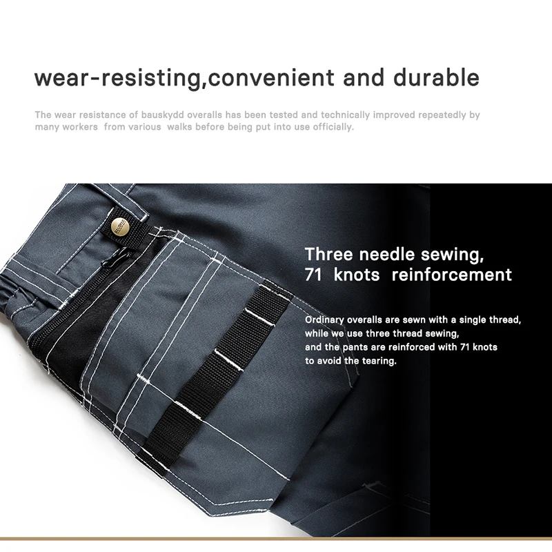 Мужские карго штаны Полиэстер Хлопок ткань для Ремонтника механический Короткие