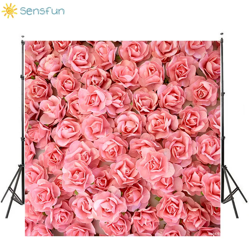 Виниловый Фотофон Sensfun на День святого Валентина 14 февраля розовая роза