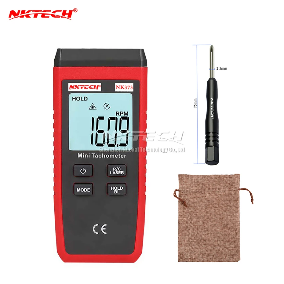 NKTECH NK373 цифровой лазерный тахометр Бесконтактный сигнальный триггер измерение