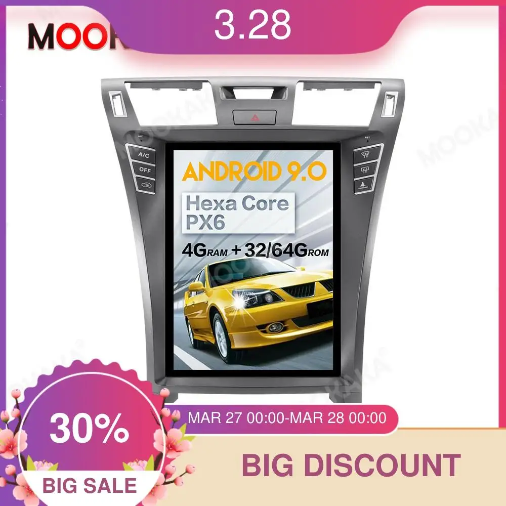 

For Lexus LS460 LS600h 2006-2012 Tesla Style android 9.0 4+128Gb Car Radio GPS Navigation Recorder Head unit Multimedia carplay