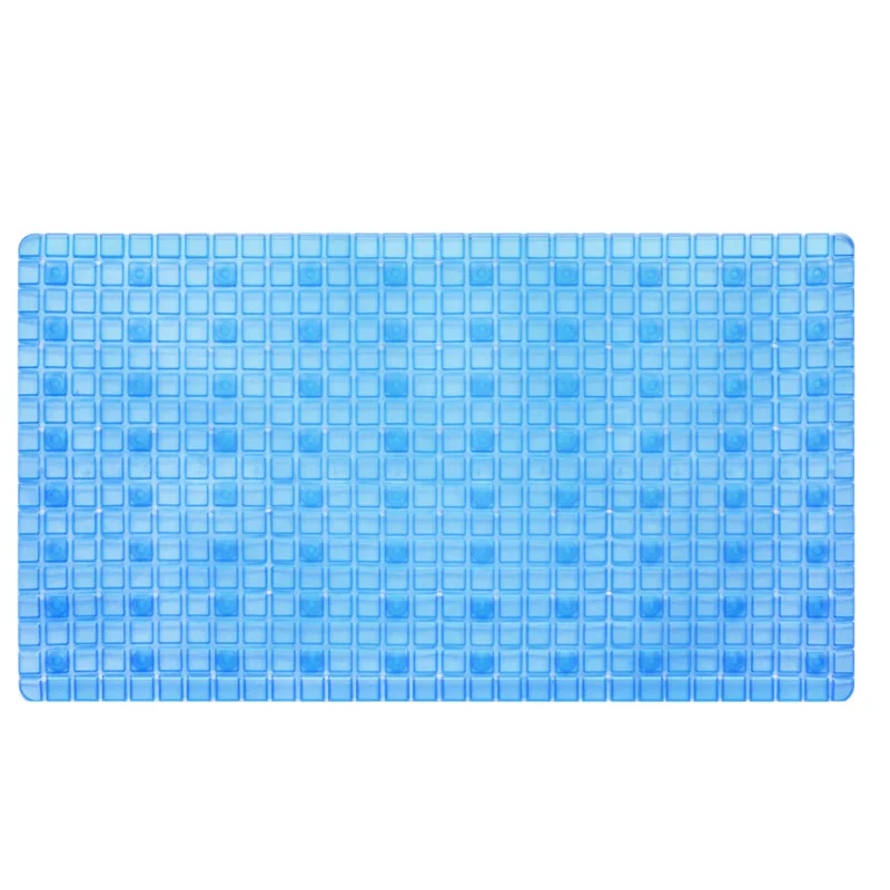 

77x46cm Checkered Bathroom Mat Household Solid Color Toilet Shower Room Bathing Ottoman Toilet Suction Cup Anti-slip Mat