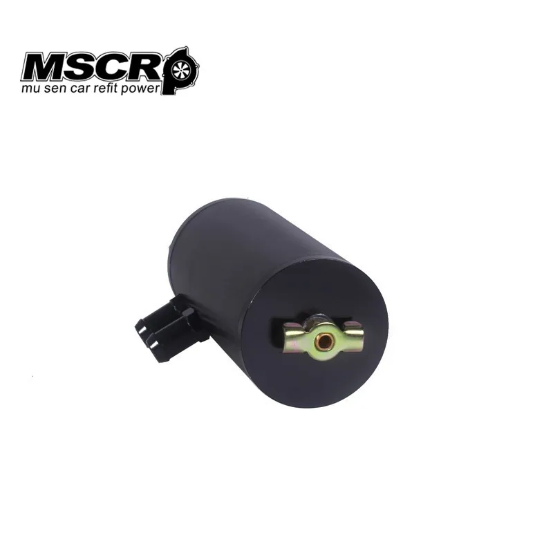 BLACK BAFFLED ALUMINUM OIL CATCH CAN RESERVOIR TANK WITH BREATHER FILTER for honda and bmw | Автомобили и мотоциклы