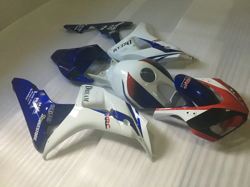 Комплект обтекателей для мотоцикла HONDA CBR1000RR 06 07 CBR 1000RR 1000 RR 2006 2007 ABS белый синий