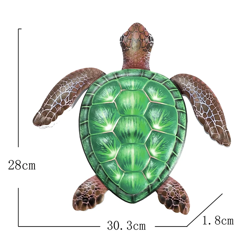 Черепаха настенная металлическая подвесная скульптура украшение для дома