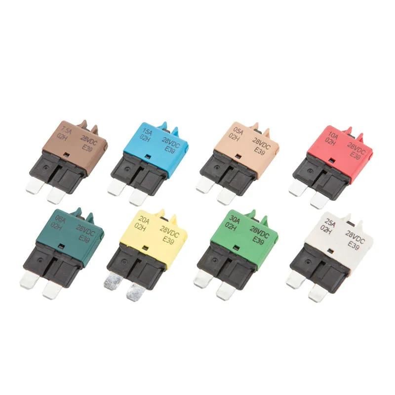 Предохранитель ATC с ручным сбросом, предохранитель для автомобилей, мотоциклов, грузовиков, лодок, судов, 5 А, 6 А, 7,5 А, 10 А, 15 А, 20 А, 25 А, 30 А постоянного тока