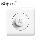 Белый настенный переключатель из поликарбоната с регулировкой яркости, огнестойкий пластиковый, 500 Вт, 220 В