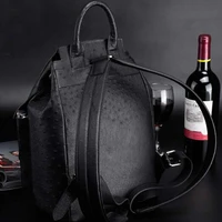 yinshang ostrich leather women backpack large capacity backpack Rare skin outdoor backpack leisure women bag