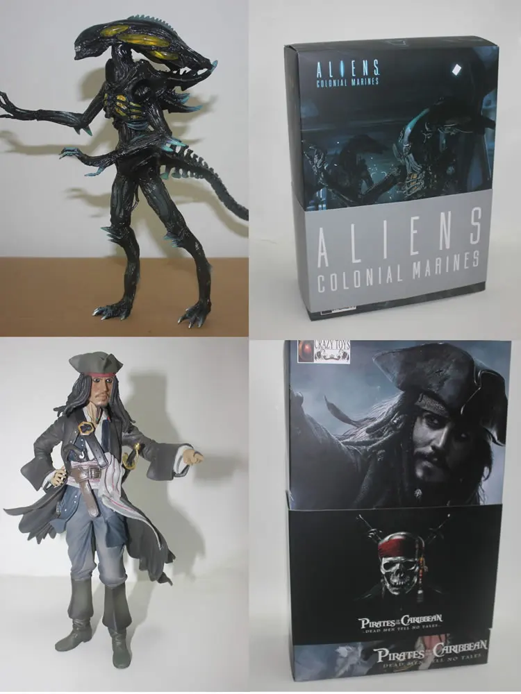 NECA экшн фигурка Пираты Карибского моря бесподобный капитан Джек инопланетянин 10