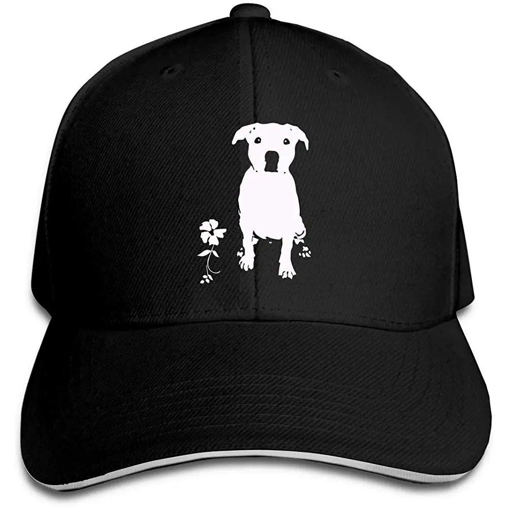 Pitbull Собака силуэт-1 мужчины и женщины папа шапки бейсболка | Аксессуары для