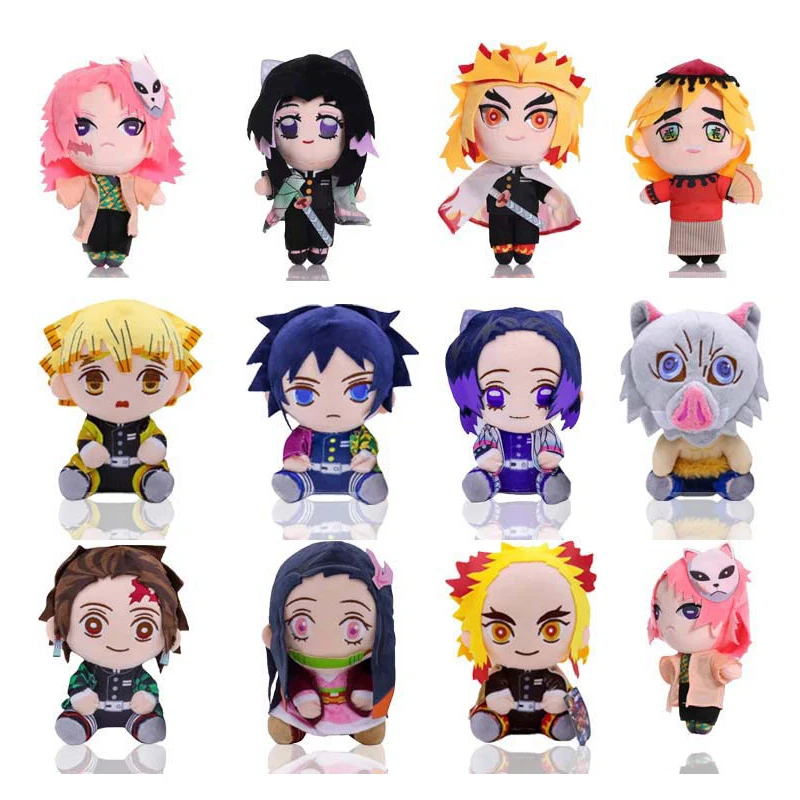 

Рассекающий демонов 20 см плюшевый Kamado Tanjirou Kamado Nezuko Agatsuma Zenitsu Kochou Shinobu аниме плюшевый детский подарок на день рождения