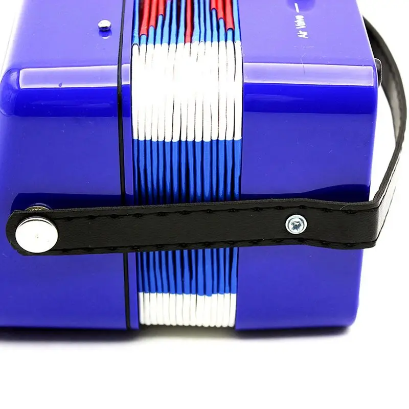 

Mini Small Children Keyboard Accordion Rhythm Educational Musical Instrument Band Toy for Kids Blue