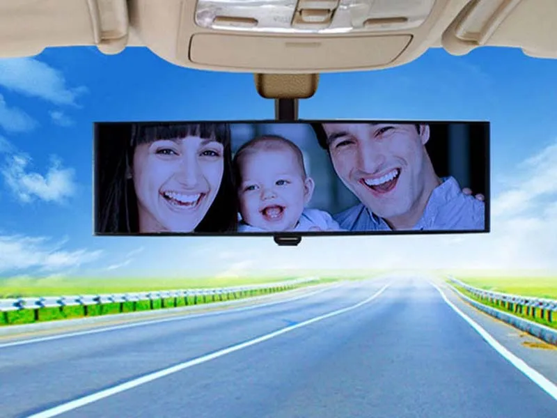 Автомобильное зеркало заднего вида широкоугольное после спорта светоотражающие