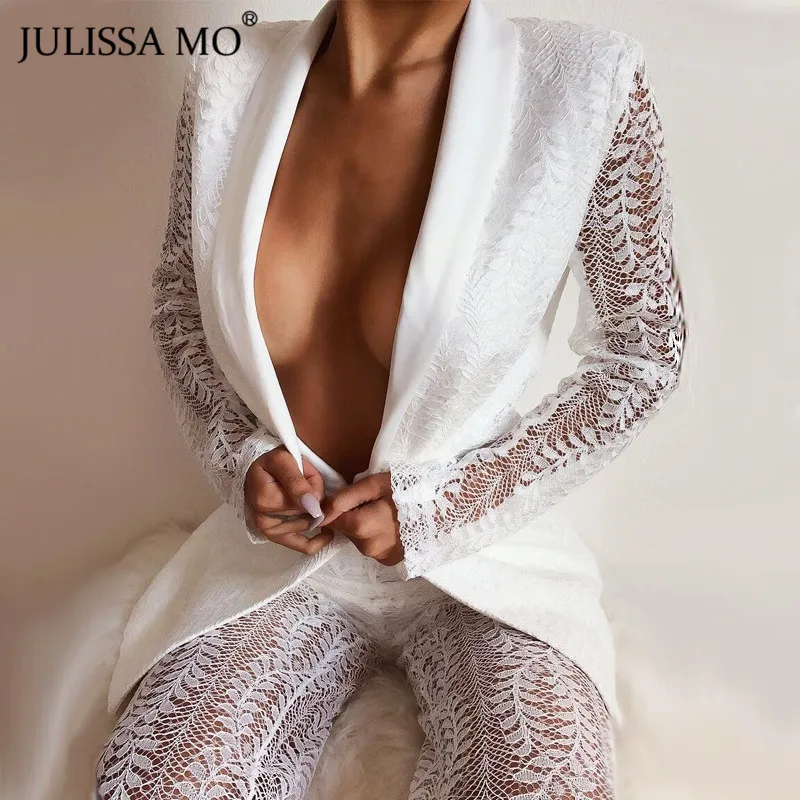 Женский Кружевной Костюм JULISSA MO черный костюм из 2 предметов с v образным вырезом и