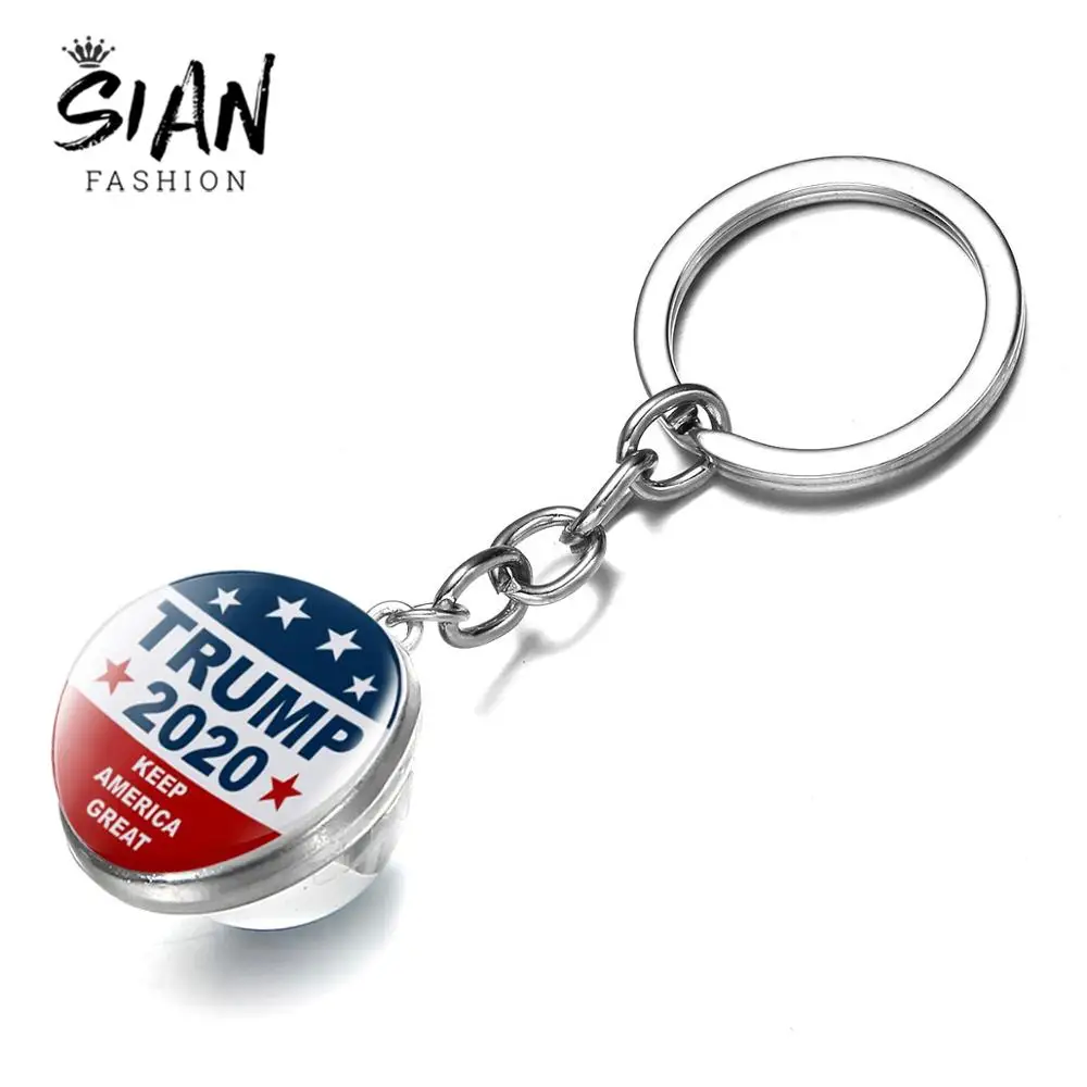 SIAN Trump 2020 Дональд Трамп для президента брелок держать Америку большой