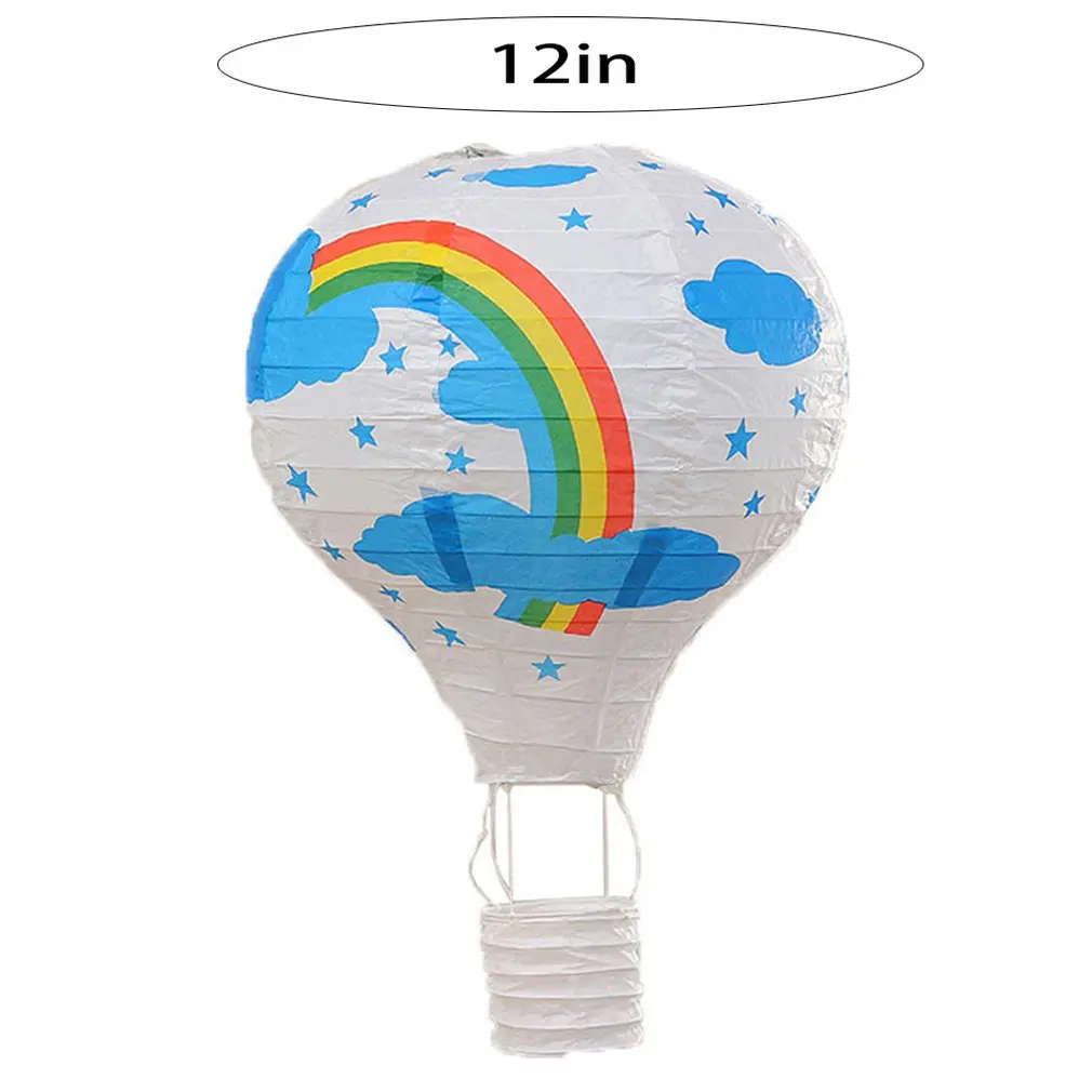 

1pc 12 Inch Hot Air Balloon Paper Lanterns Holiday Ornaments Bar Decoration Kids Birthday Party Home Supplies