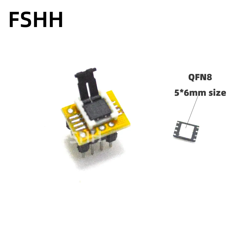 Мини серия QFN8 разъем К DIP8 адаптер программатор WSON8 DFN8 MLF8 VFND8 5*6 мм 1 27 - купить по