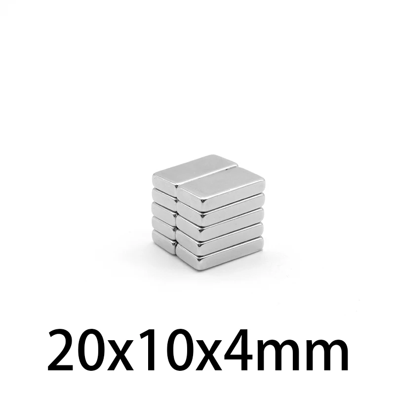 

5-100 шт. 20x10x4 мм сильный квадрат неодимовый магнит 20 мм * 10 мм Постоянный Магнит Лист 20x10x4 мм редкоземельные магниты 20*10*4 мм