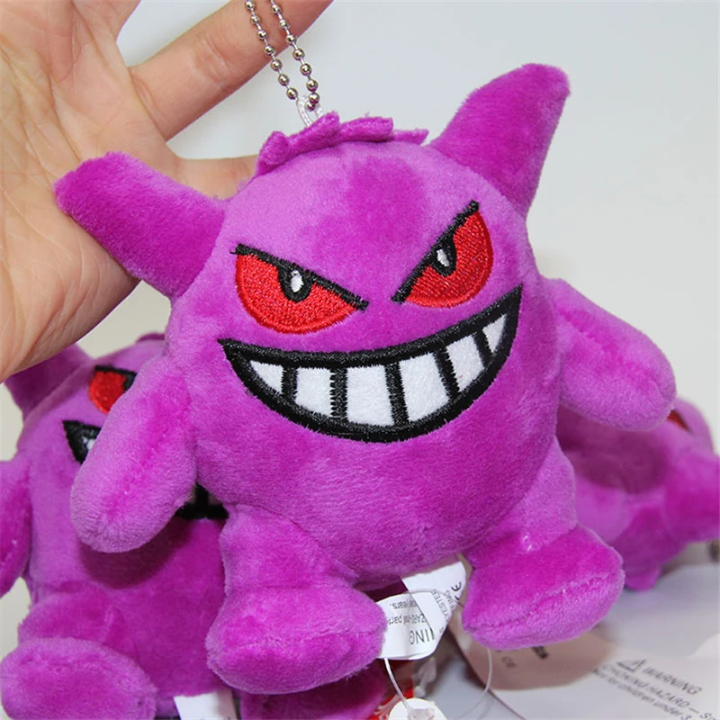 10 см аниме мультфильм плюшевая кукла Gengar брелок Маленькая подвеска мягкая