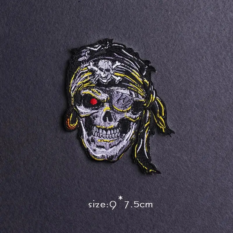 

Nirvana/Embroidery Patch Iron On Patches For Clothes Punk/Skull Patch Embroidered Patches For Clothing Snail Applique Stickers