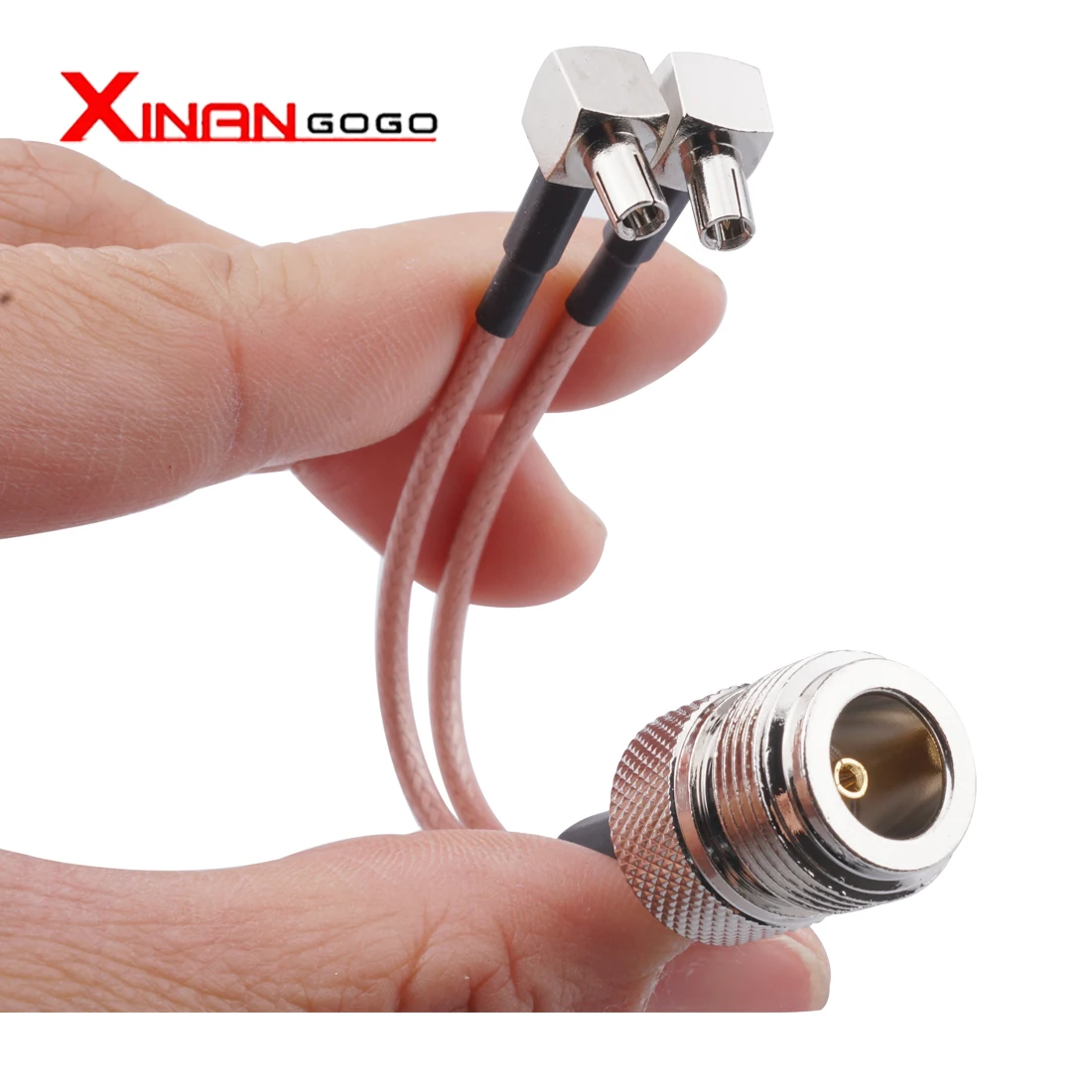 N Male Female to 2 x TS9 crc9 коннектор антенный разделитель кабеля комбайнер Y-типа отрезок