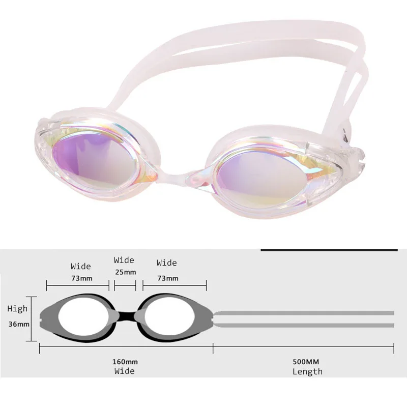 Новые мужские очки для плавания wo противотуманные водонепроницаемые