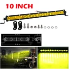 Ультратонкая желтая светосветильник балка для автомобиля, 78 Вт, 26 светодиодный одов, водонепроницаемая световая балка 50000 + часов, автомобисветильник вая балка, лампа на крышу, мощное рабочее освещение